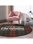 Real Homes Ekose Zeminde Merry Christmas Dijital Baskılı Bordo Salon ve Oturma Odası Yıkanabilir Kaymaz Tabanlı Yuvarlak Halı 4