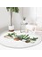 Real Homes Realhomes Beatiful Cactus Dijital Baskılı Yeşil Outdoor Yıkanabilir Kaymaz Tabanlı Yuvarlak Kadife Halı 2