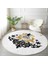 Real Homes Siyah Beyaz Geyikli Merry Christmas Motifli Dijital Baskılı Modern Salon ve Oturma Odası Kaymaz Tabanlı Yuvarlak Halı 1