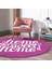 Real Homes Realhomes Home Sweet Dijital Baskılı Pembe Koridor ve Antre Yıkanabilir Kaymaz Tabanlı Yuvarlak Halı 2