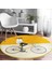 Real Homes Realhomes Sarı Krem Zemin Bisikletli Adam Motifli Gold Banyo Yıkanabilir Kaymaz Tabanlı Yuvarlak Halı 1