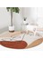 Real Homes Realhomes Bohemian Özel Tasarım Turuncu Salon ve Oturma Odası Yıkanabilir Kaymaz Tabanlı Yuvarlak Halı 4