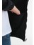 Oversize Siyah Baskılı Erkek Fermuarlı Bomber Kot Ceket 5