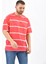 Kırmızı Bisiklet Yaka Çizgili T-Shirt 4