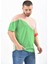 Yeşil Bloklu Owersize T-Shirt 1