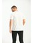 Beyaz Yaka Ve Kol Ucu Detaylı Regular Fit T-Shirt 4