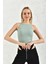 Su Yeşili Halter Yaka Çıtçıtlı Body 1