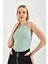 Su Yeşili Halter Yaka Çıtçıtlı Body 2