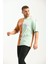 Kahverengi Oversize Baskılı Renk Bloklu Tshirt 5