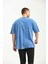 Indigo Oversize Fit Pamuklu T-Shirt 2