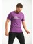 Mor Baskı Detaylı Regular Fit Tshirt 4