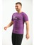 Mor Baskı Detaylı Regular Fit Tshirt 5