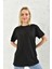 Siyah Kısa Kol Sırt Baskılı T-Shirt 3