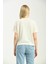 Ekru Yuvarlak Yaka T-Shirt 5
