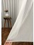 Kullanıma Hazır Ekstraforlu Pilesiz Tül Perde Tek Kanat - Ekru 140 x 260 cm 5