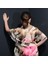 Paredora Gold Fırça Desenli Anne Kız Kimono Pareo 4