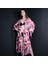Paredora Kiraz Fırça Desenli Kimono Pareo 1