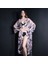 Paredora Eflatun Fırça Desenli Kimono Pareo 1