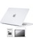Apple 14" Macbook Pro M1 A2442 Beyaz Carbon Fiber Dizayn Kılıf Koruyucu Kapak+Film 1