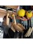 9.7 cm. Topları Çekin Topları Cannonball Parmak Trainer Kavrama Gücü Eğitim Kol Kasları Barbells Spor El Kavrama Topu Egzersiz (Sarı) (Yurt Dışından) 2