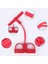 4pcs Direnç Çekme Halatları Egzersiz Kürekçi Belly Band Ev Salonu Spor Eğitimi (Kırmızı) (Yurt Dışından) 4
