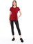 Kadın %100 Pamuk T-Shirt Fragum Bordo 5