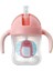 Sürgülü Kapak Anti Kaçak Fincan Anaokulu Bebek Pp Saman Sippy Su Şişesi 180 ml. (Pembe) (Yurt Dışından) 1