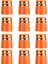 12 Özel Golf Ferrules Set Golf Kulübü Mil Ferrule Golf Aksesuarları Turuncu (Yurt Dışından) 1