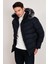 Slim Fit Suni Kürklü Peluş Astarlı Çıkarılabilir Kapüşonlu Şişme Mont Erkek Mont 5761080 B 2
