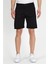 Slim Fit Likralı Şort Siyah 2