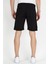 Slim Fit Likralı Şort Siyah 4