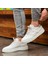 Sail Lakers - Beyaz Deri Bağcıklı Erkek Sneaker 2