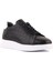 Sail Lakers - Siyah Deri Croco Bağcıklı Erkek Sneaker 2