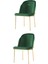 2 Adet Limon Sandalye Metal Gold Sandalye Mutfak Salon Yemek Odası Sandalyesi 2