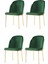 4 Adet Limon Sandalye Metal Gold Sandalye Mutfak Salon Yemek Odası Sandalyesi 2