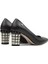 ® | PC-51201 - 3478 Siyah - Kadın Topuklu Ayakkabı 4