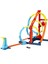Track Builder Spiral Dönüşlü Pist Oyun Seti, Yaratıcı Spiral Pist Yarışları, Hedefi Vurmanın 2 Yolu, 1 Adet Hot Wheels Araç Dahil, 6 Yaş ve Üzeri HDX79 1