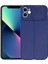 Apple iPhone 11 Kılıf Kamera Sürgülü Deri Dokulu Mat Silikon Lacivert 1