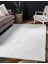 Solid Shaggy Makine Halısı 4371M Beyaz 150 cm x 230 cm Dikdörtgen 1