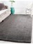 Solid Shaggy Makine Halısı 4371G Gri 180 cm x 275 cm Dikdörtgen 1