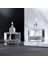 Silver Pearl Cylinder Dekoratif Kandil Mum 2'li Set 1