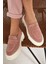 Matilda Pudra Süet Deri Kadın Loafer 1