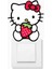 Piksel Grafik Hello Kitty - Çilekli Priz Sticker 1