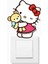 Piksel Grafik Hello Kitty - Ayıcıklı Priz Sticker 1