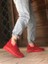 350 Yüksek Taban Tarz Sneakers Cırt Detaylı Kırmızı Erkek Spor Ayakkabısı 3