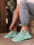 XON1350 Yüksek Taban Tarz Sneakers Cırt Detaylı Mint Yeşili Erkek Spor Ayakkabısı 2