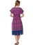Şile Bezi Çiçek Desenli Pembe Midi ELBISE-6104 4