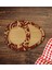 Kişiye Özel Retro Motif Tasarımlı Doğal Ahşap Tabaklı Heybeli Çay Bardağı Sunum Seti Model 2 4