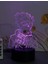 Renk Değiştiren 3D Dekoratif Şekilli LED Lamba - 12CM (Yurt Dışından) 1