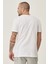 AC&Co / Altınyıldız Classics Erkek Beyaz Slim Fit Dar Kesim Bisiklet Yaka %100 Pamuk 2'li Düz Tişört Paketi 5